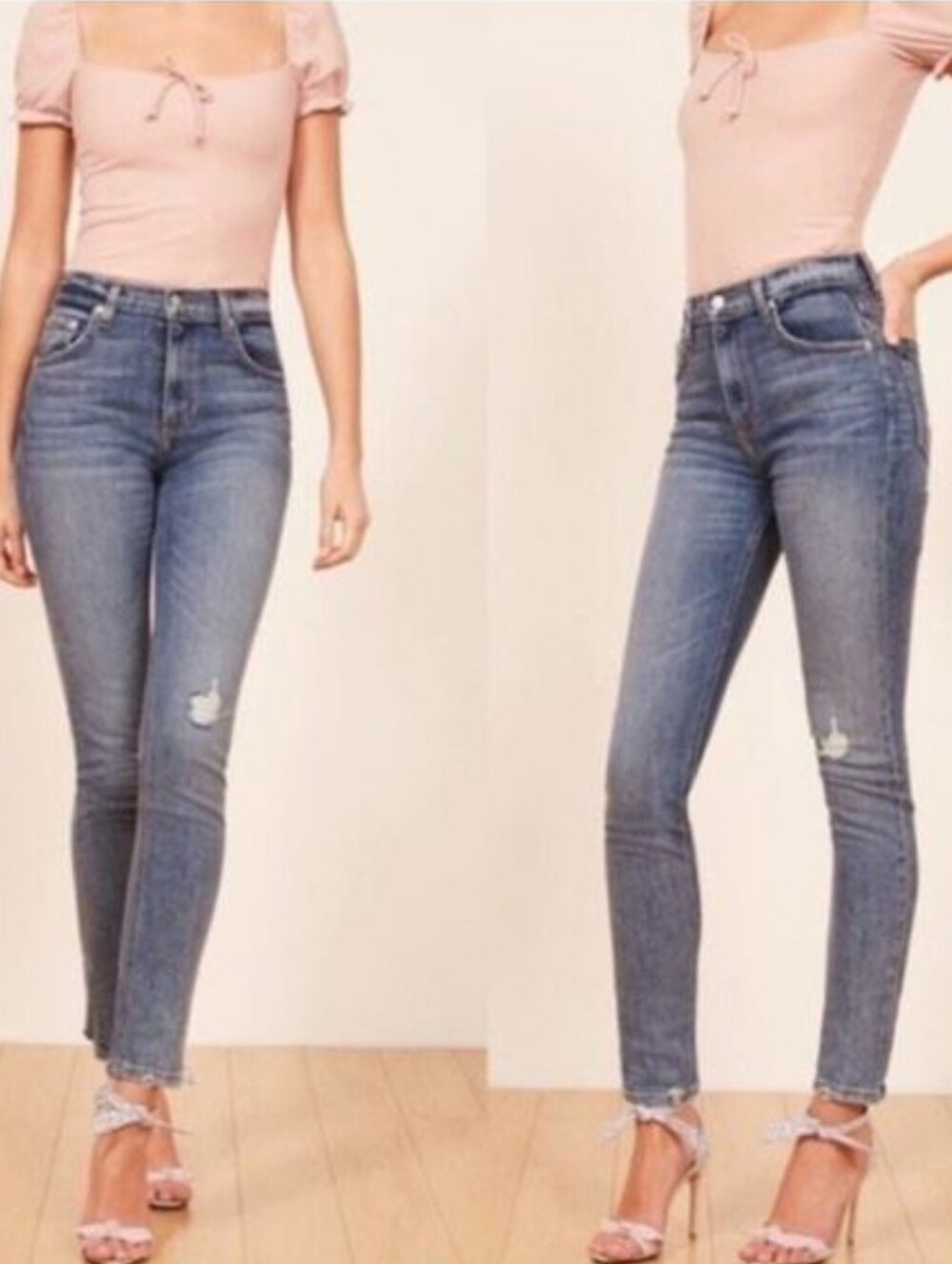 Reformation Hepburn Blue Jeans Size 28